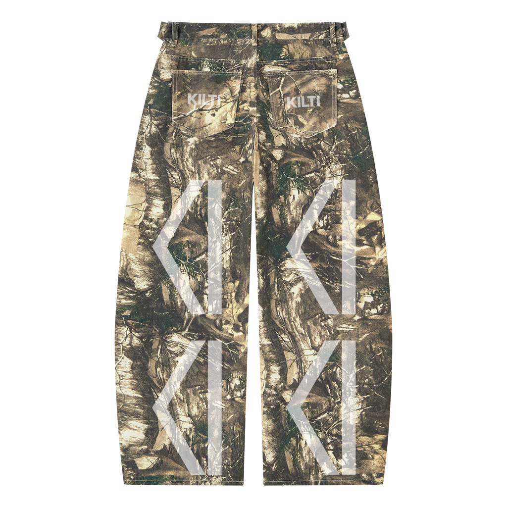 Men's Tree Camo Barrel Leg Pants
