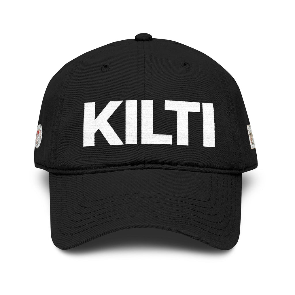 KI Monogram Dad Hat - Black
