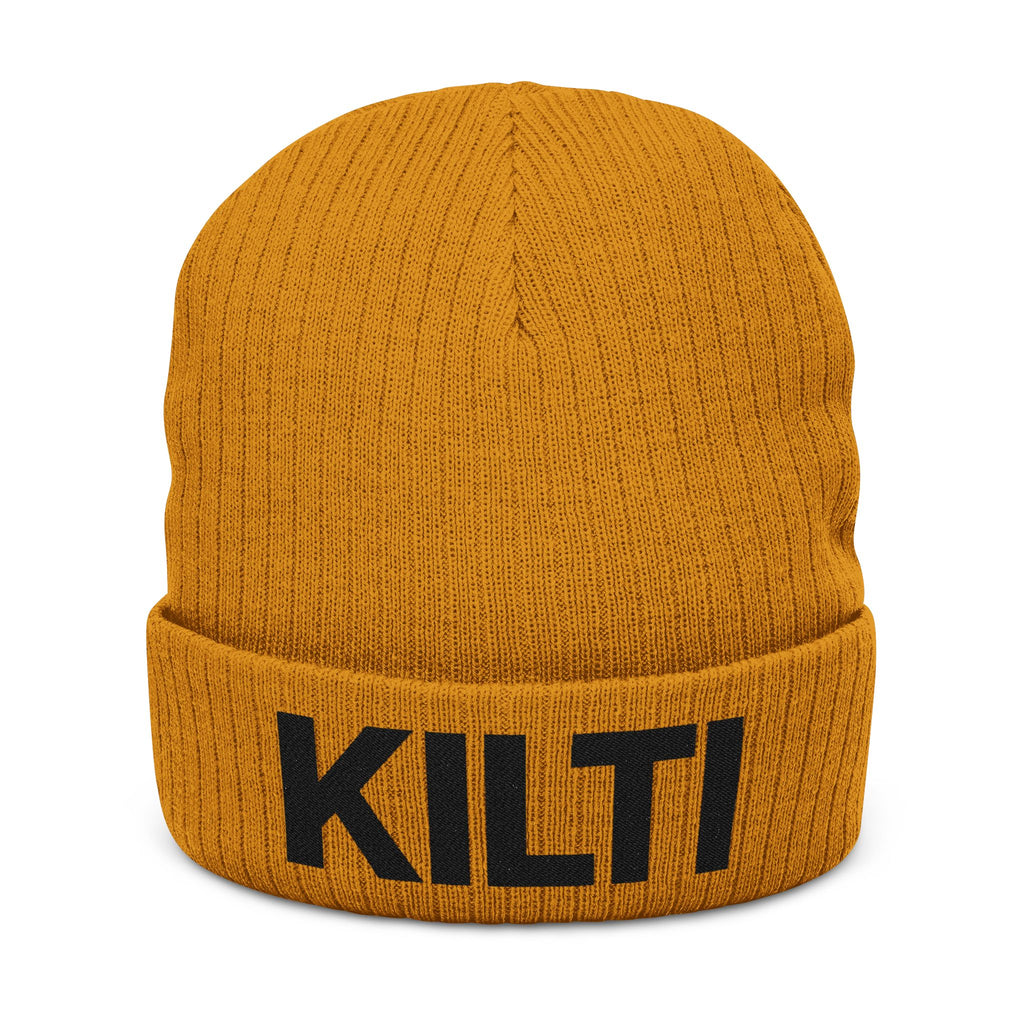 KI Monogram Beanie - Beige