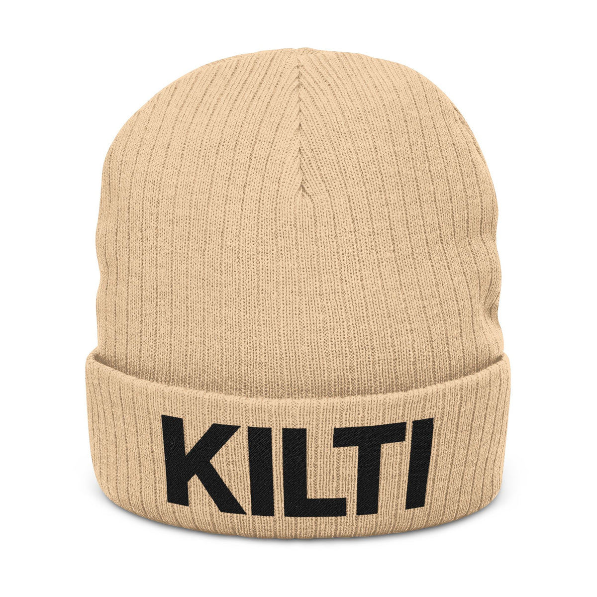 KI Monogram Beanie - Beige