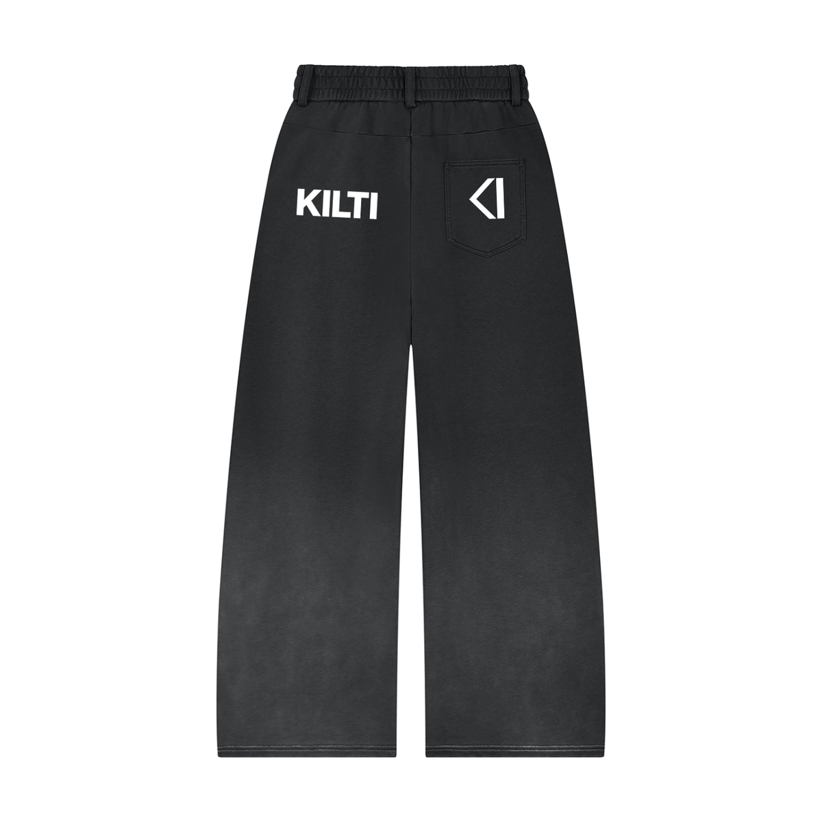Unisex Sunfade Paneled Barrel Leg Sweatpants