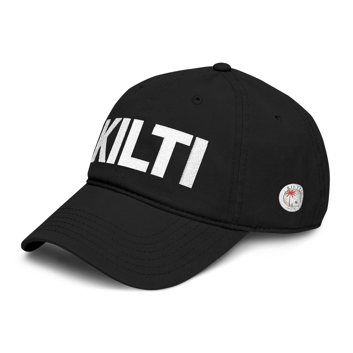 KI Monogram Dad Hat - Black