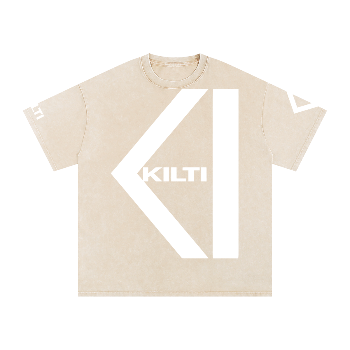 Snow Washed Oversized Cotton T-Shirt