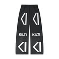 Unisex Sunfade Paneled Barrel Leg Sweatpants