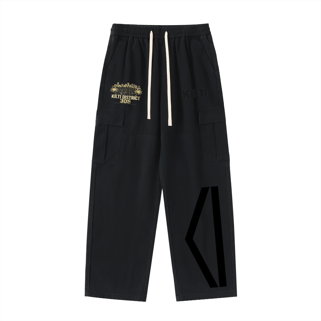 KILTI District Cargo Pants - Charcoal